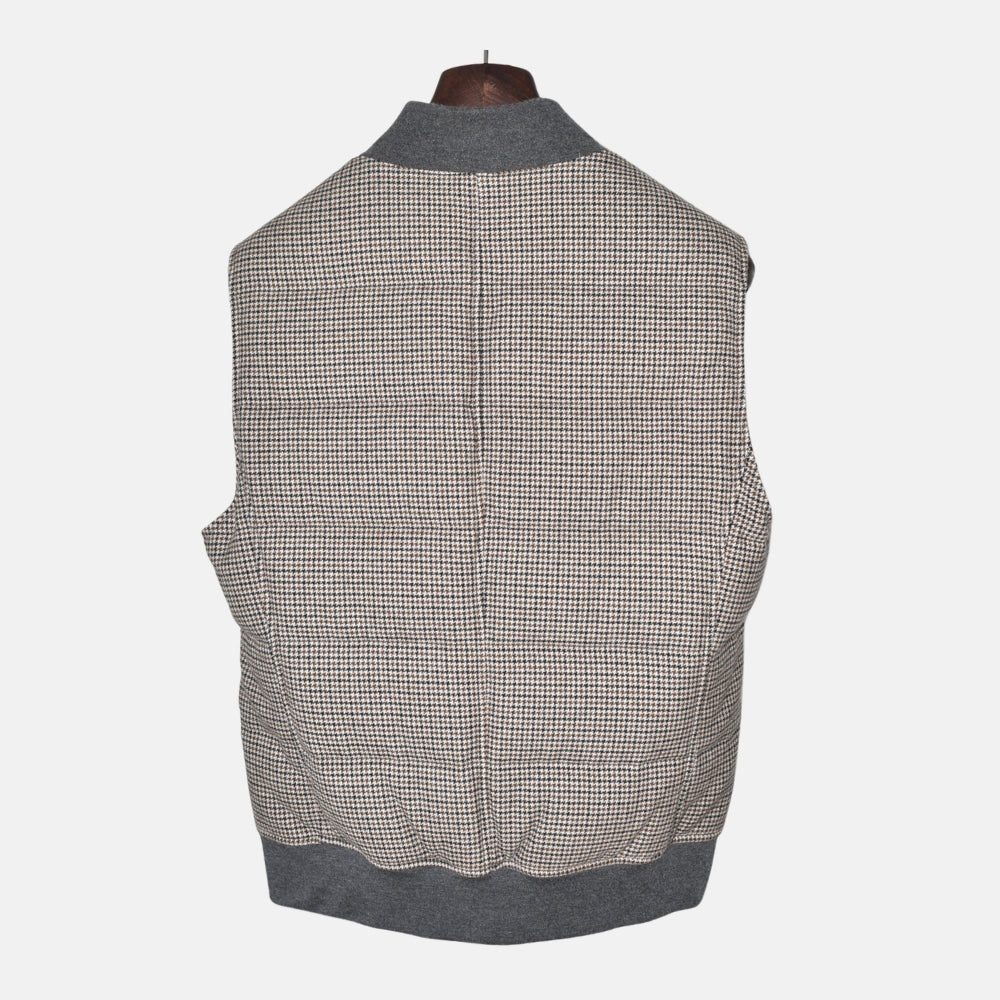 Multicolor Down Vest made of Wool/Cashmere (M)