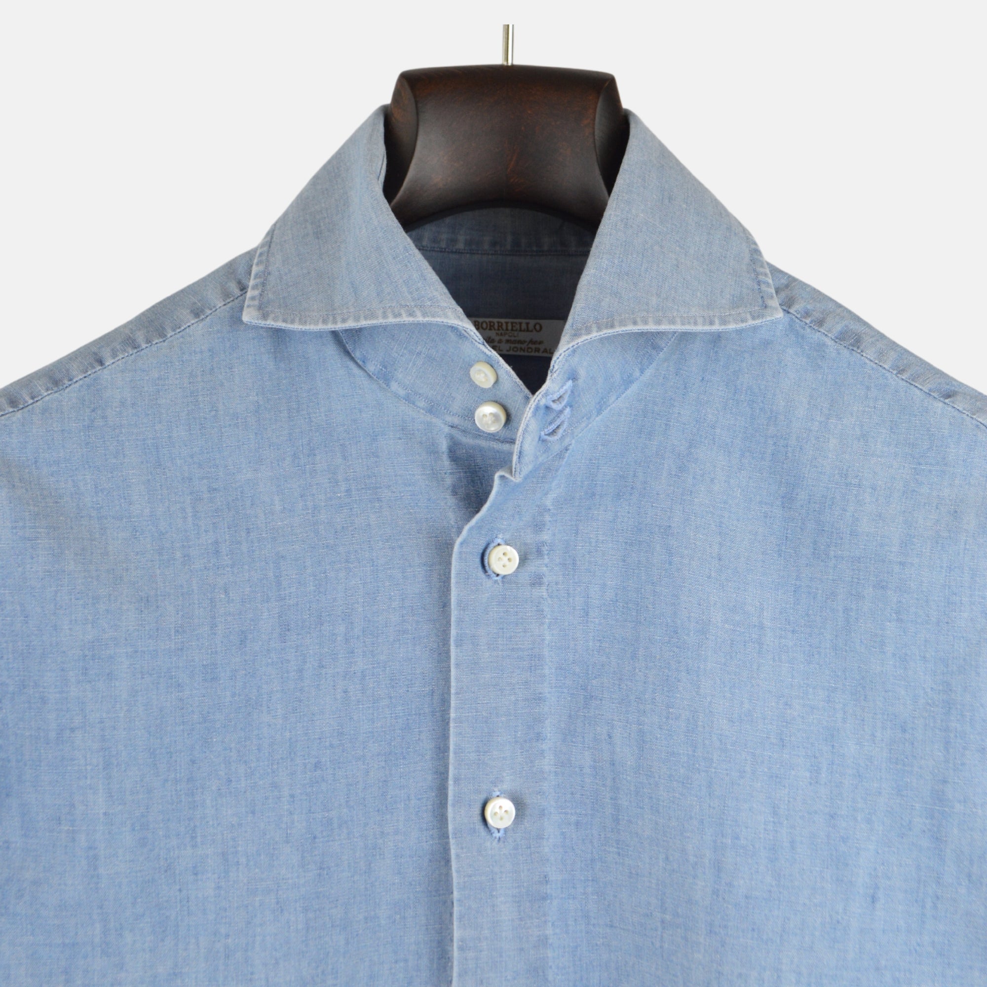 Blue Denim Shirt made of Cotton (38)