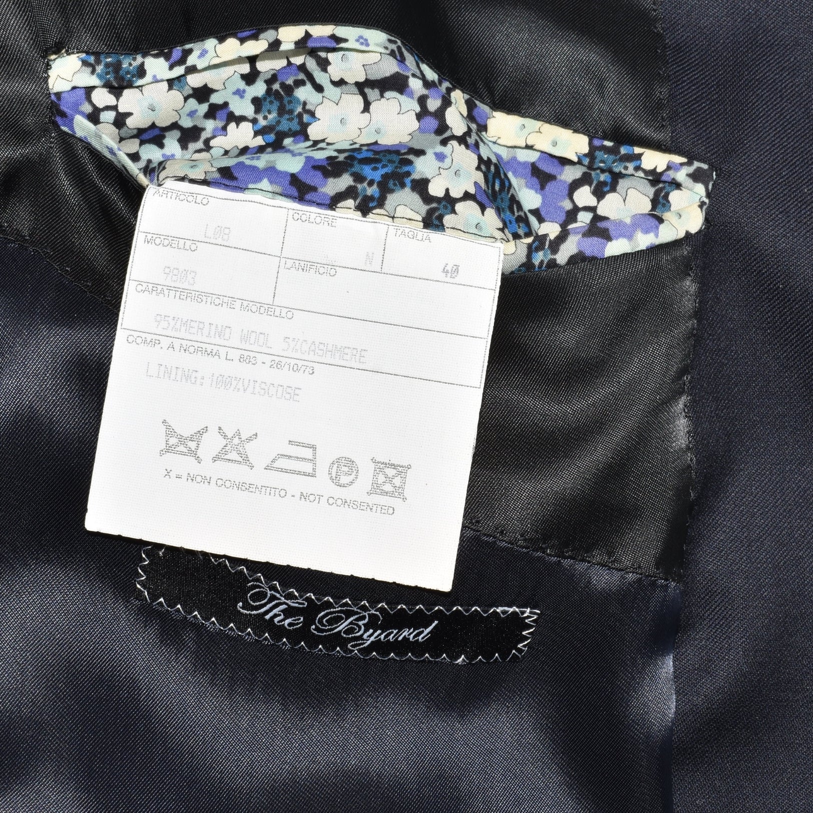 Midnight Blue Blazer made of Merino Wool/Cashmere (EU 50)