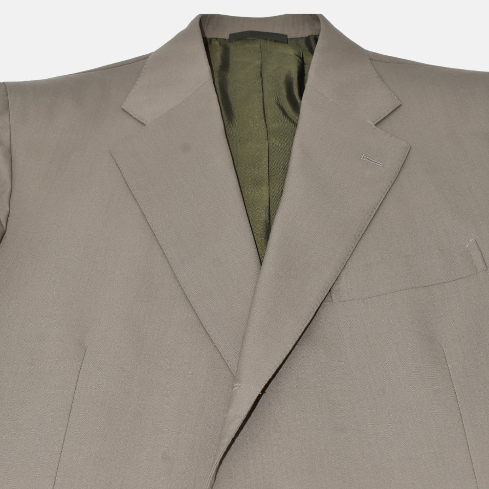 Light Olive Suit made of Virgin Wool (EU 54)
