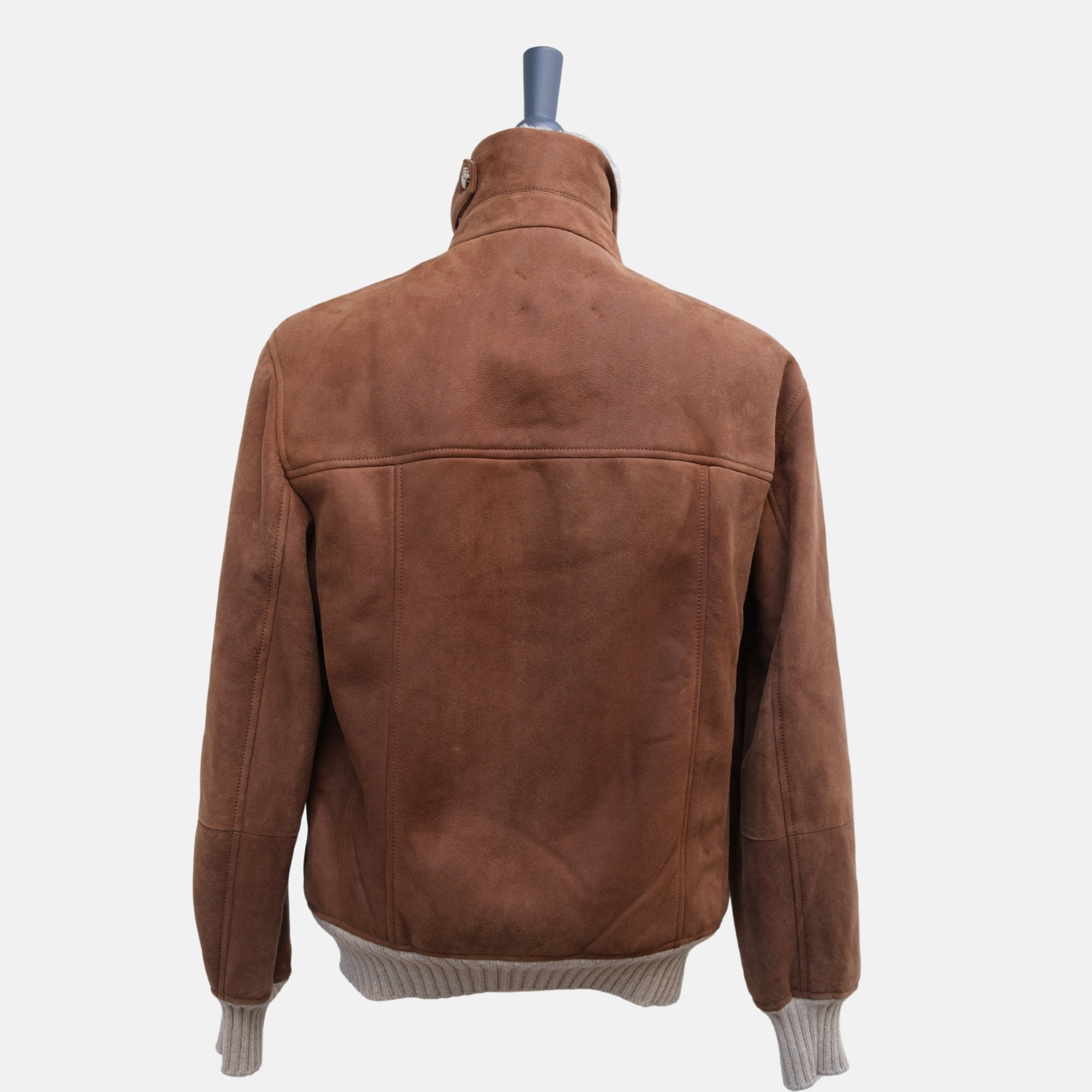 Braune Shearling Jacke (M)