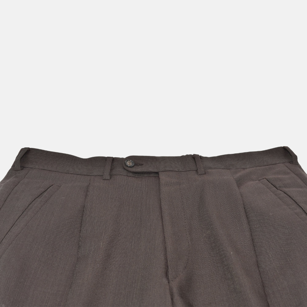 Brown Striped Suit made of Virgin Wool (EU 50)