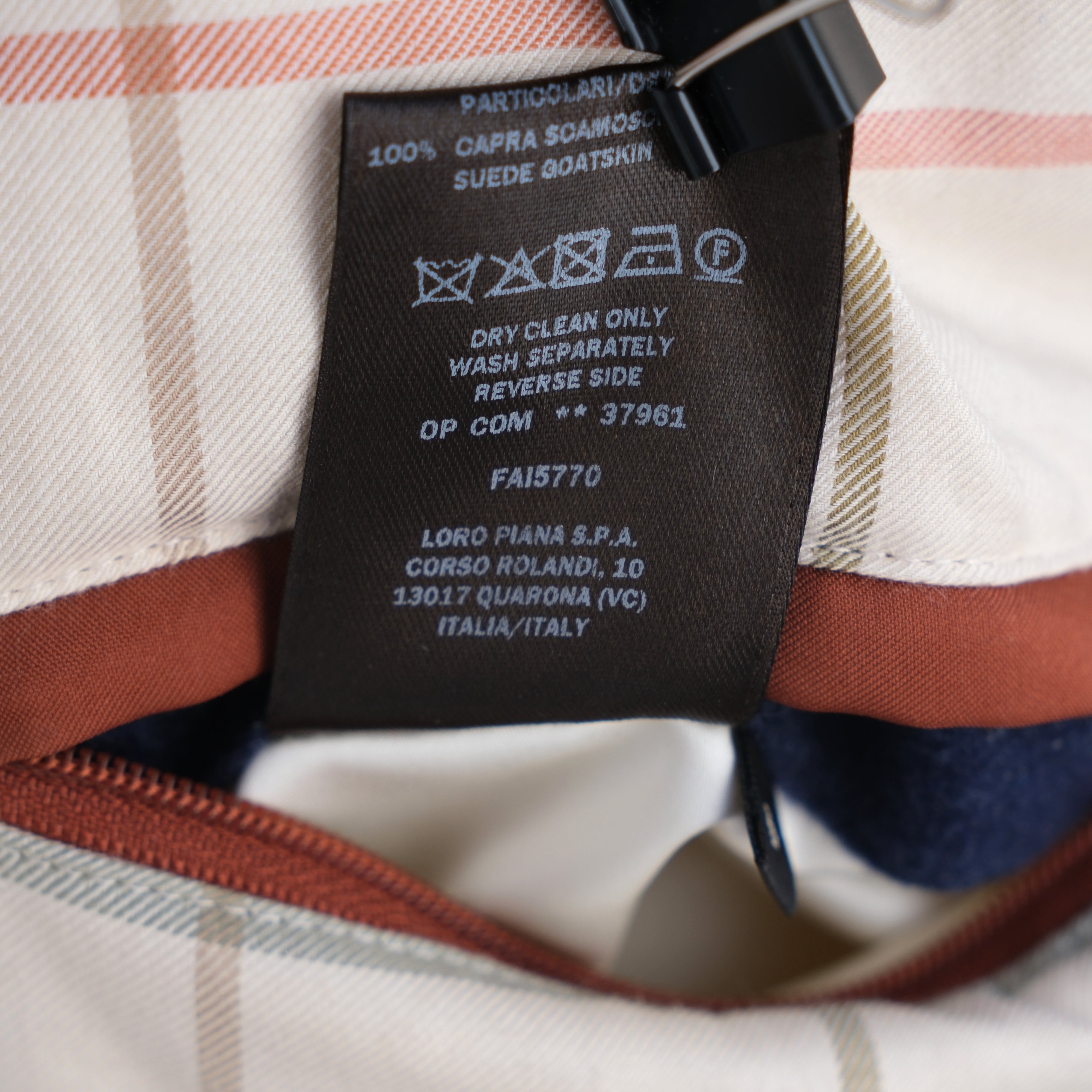 Blue Storm System Parka made of Cashmere/Polyamide/Elastane with Suede Details (S)