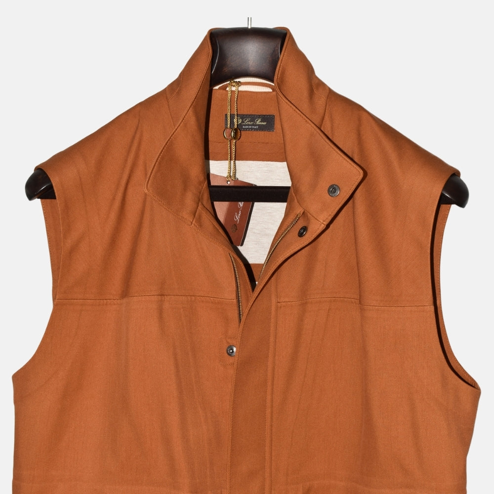 Terracotta Vest made of Silk (M)