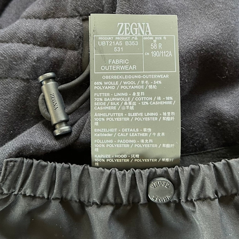 Navy Jacket made of Wool/Polyamide (EU 58)