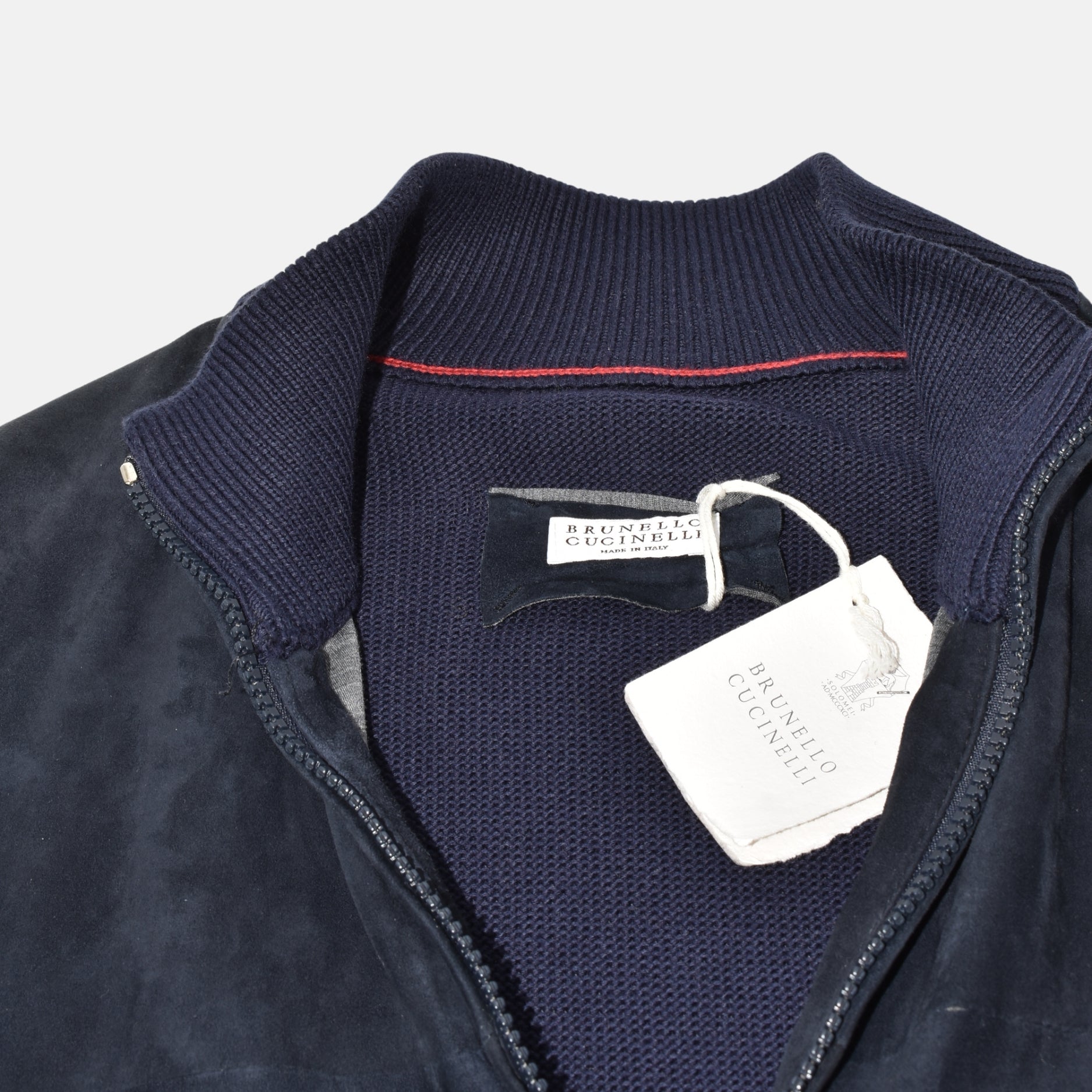 Blue Suede Cardigan (M)