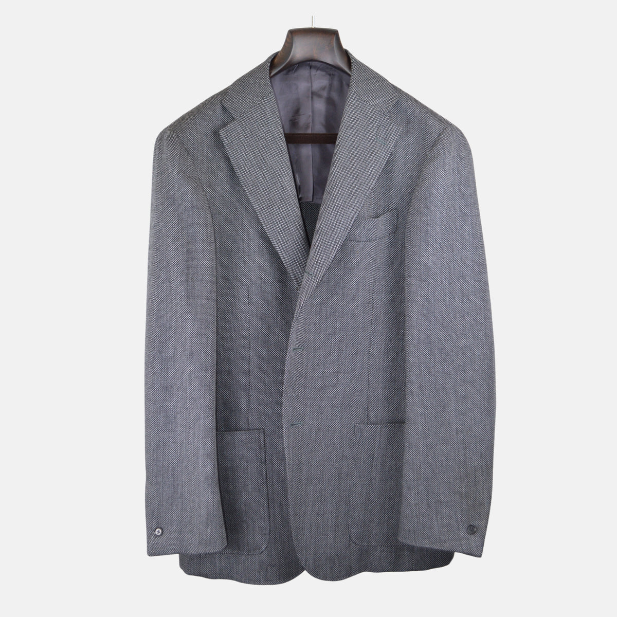 Charcoal Patterned Wool Blazer