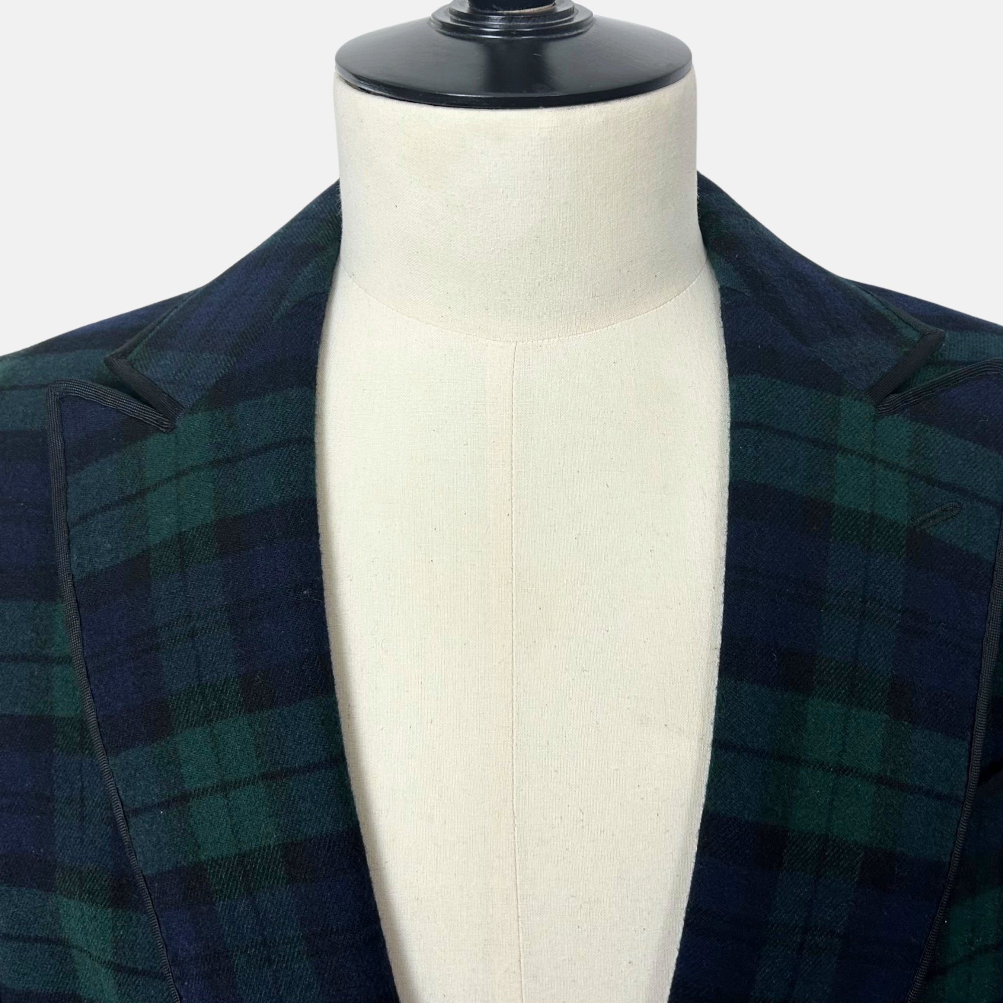 Tartan Green Coat made of Wool/ Nylon (52)