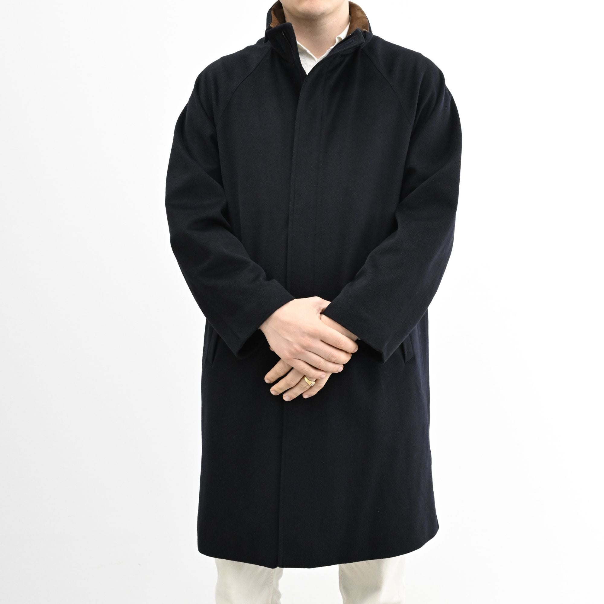 Navy Blue Vicuña Icer Coat (L)