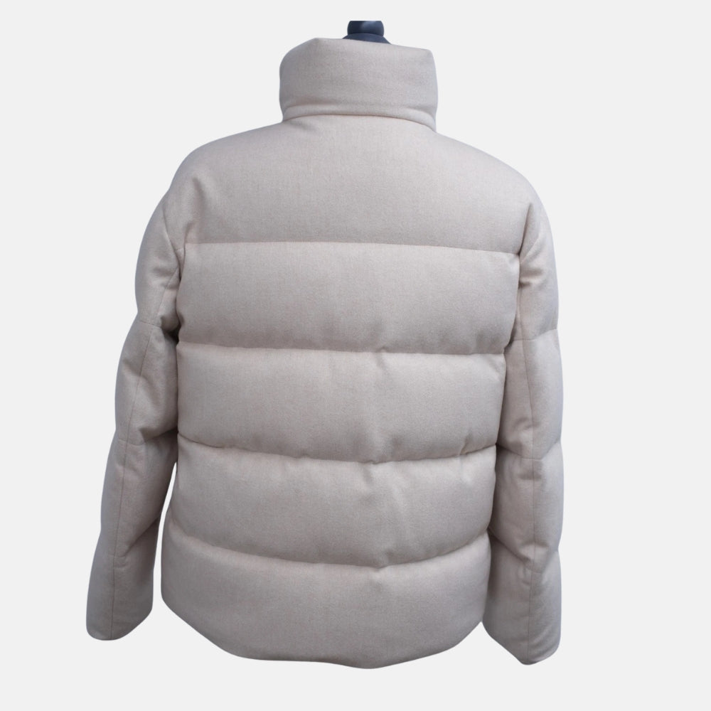 Offwhite Puffer Goose Down Cashmere Jacket (L)