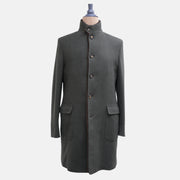 Green Cashmere Coat with Castarino Lining (M)