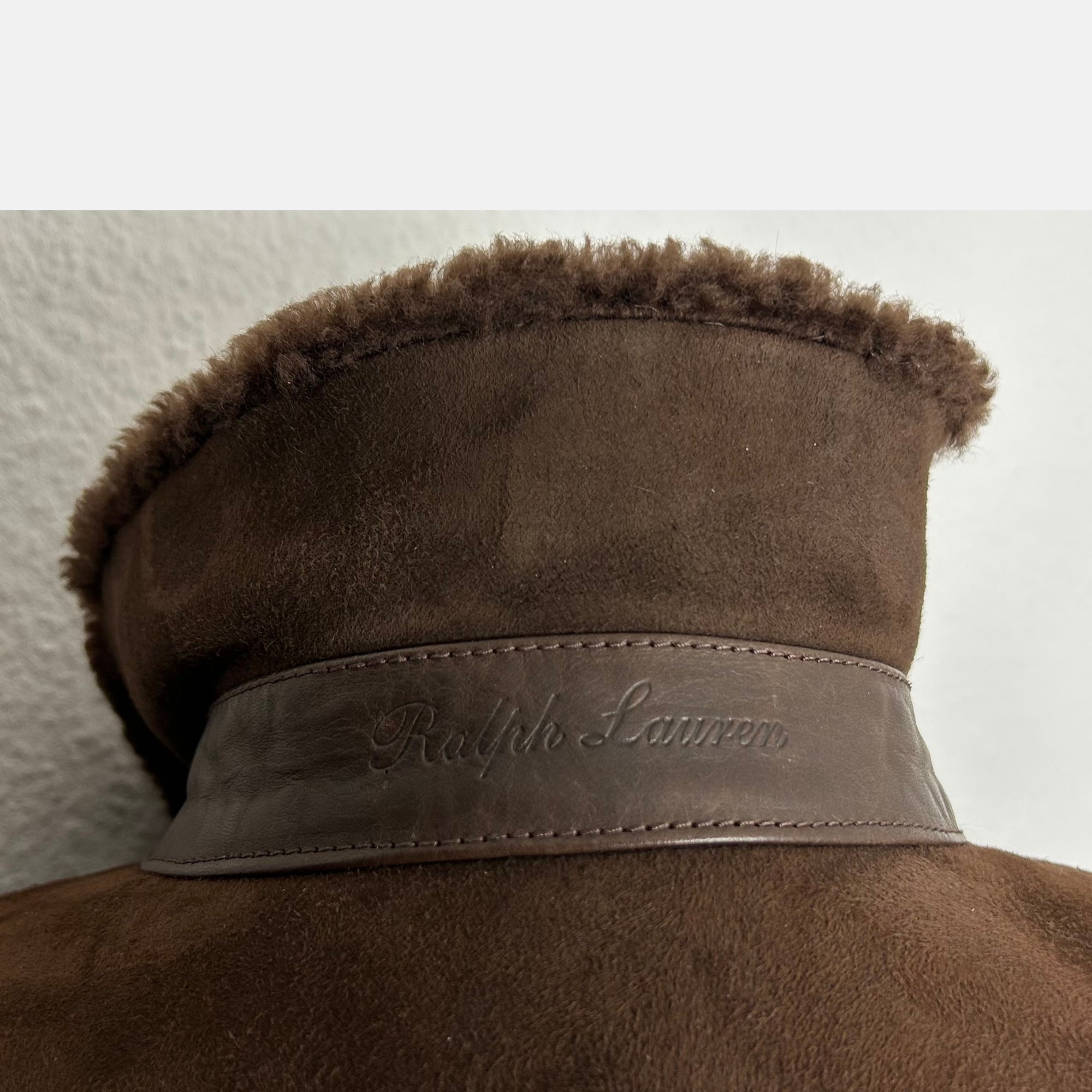 Brown Jacket made of Lamb Shearling (S)