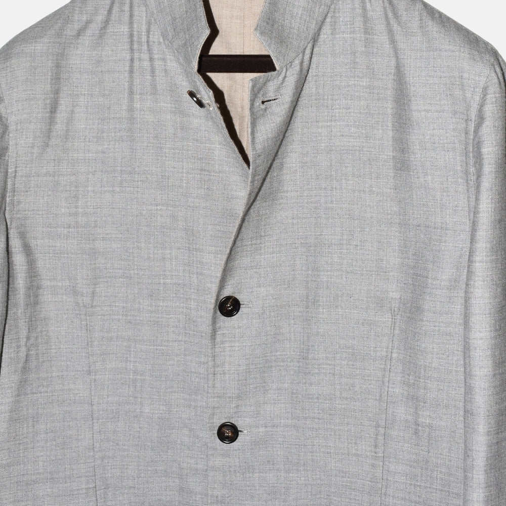 Grey/Beige Reversible Cashmere Jacket (EU 54)