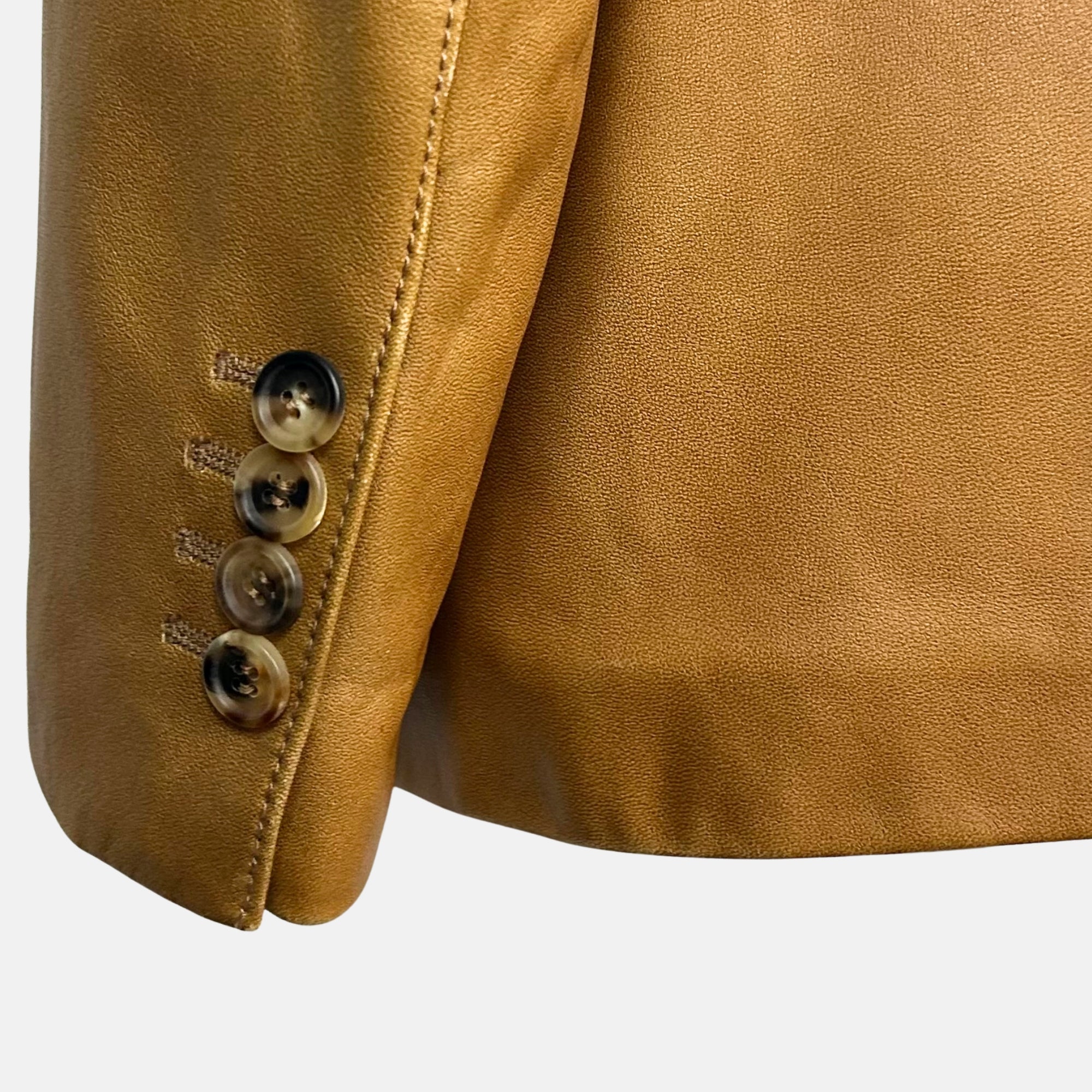 Cognac Blazer made of Leather (S/M)