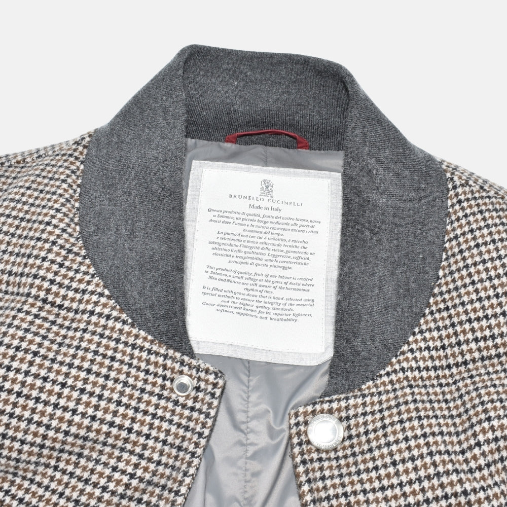 Multicolor Down Vest made of Wool/Cashmere (M)