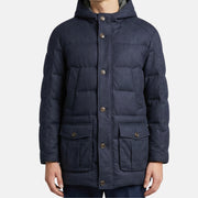 Navy Jacket made of Wool/Silk/Cashmere (XXL)