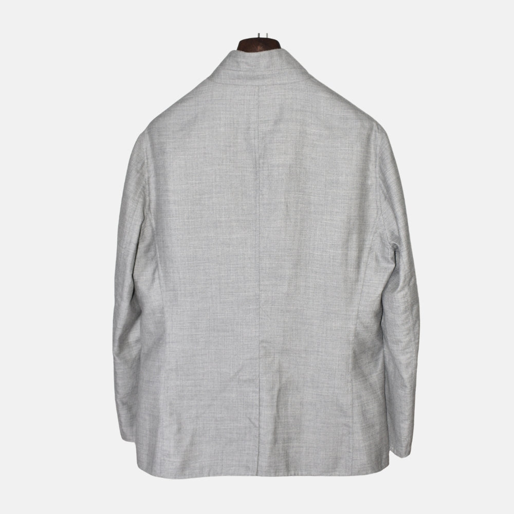 Grey/Beige Reversible Cashmere Jacket (EU 54)