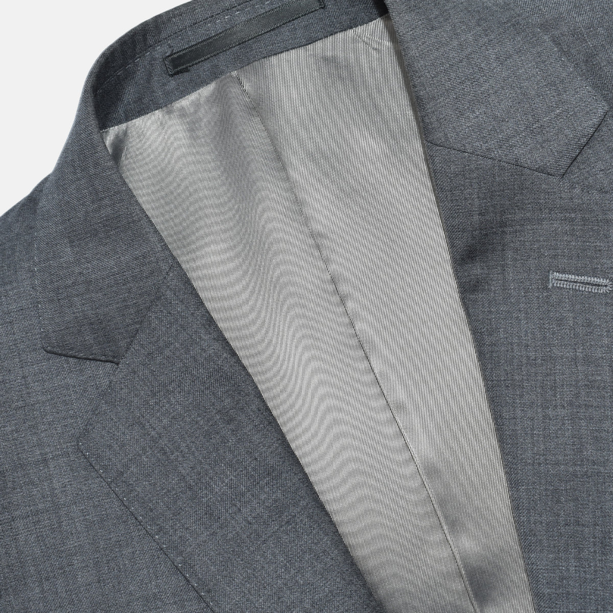 Gray Melange Suit made of Wool (EU 48)
