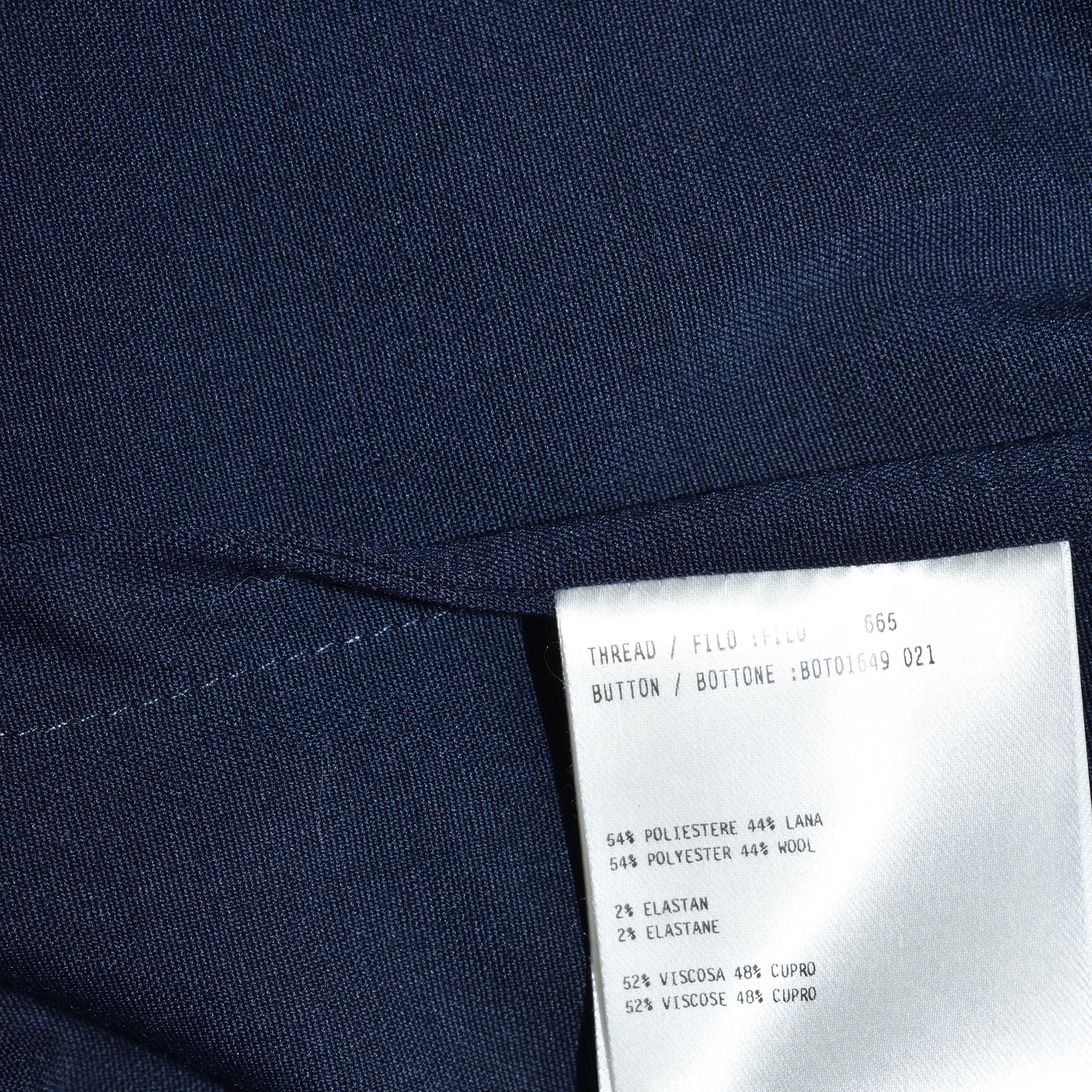 Navy Suit made of Wool/Polyester (EU 50)