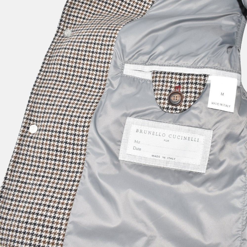 Multicolor Down Vest made of Wool/Cashmere (M)
