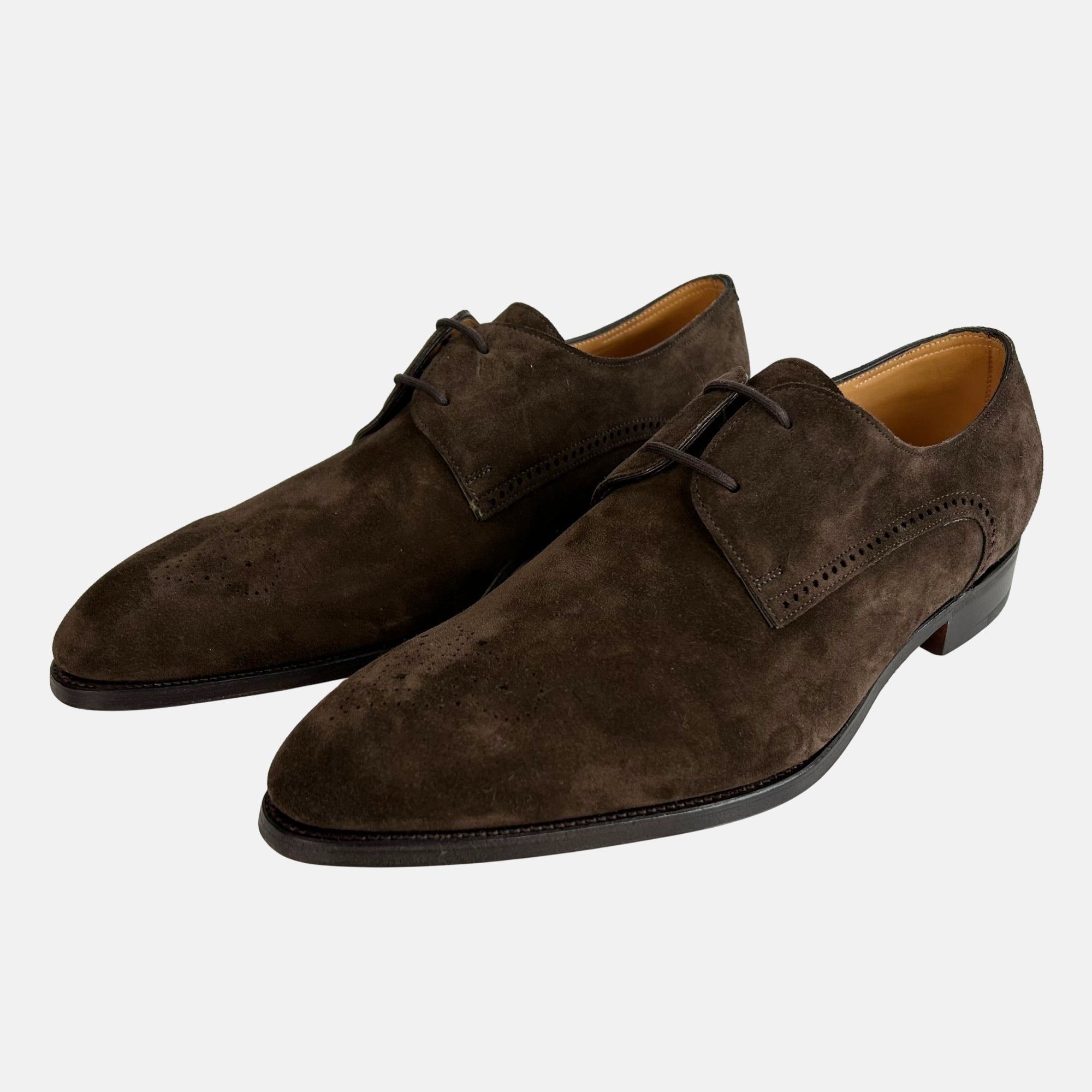 Brown Shoes made of Suede (EU 45)
