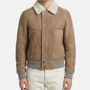 Beige Jacket made of Shearling (EU 48)