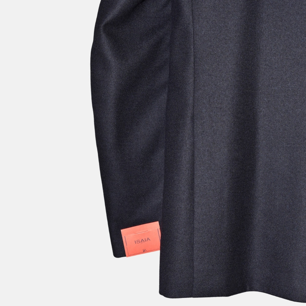 Navy Blue Flannel Blazer made of Wool (EU 48)