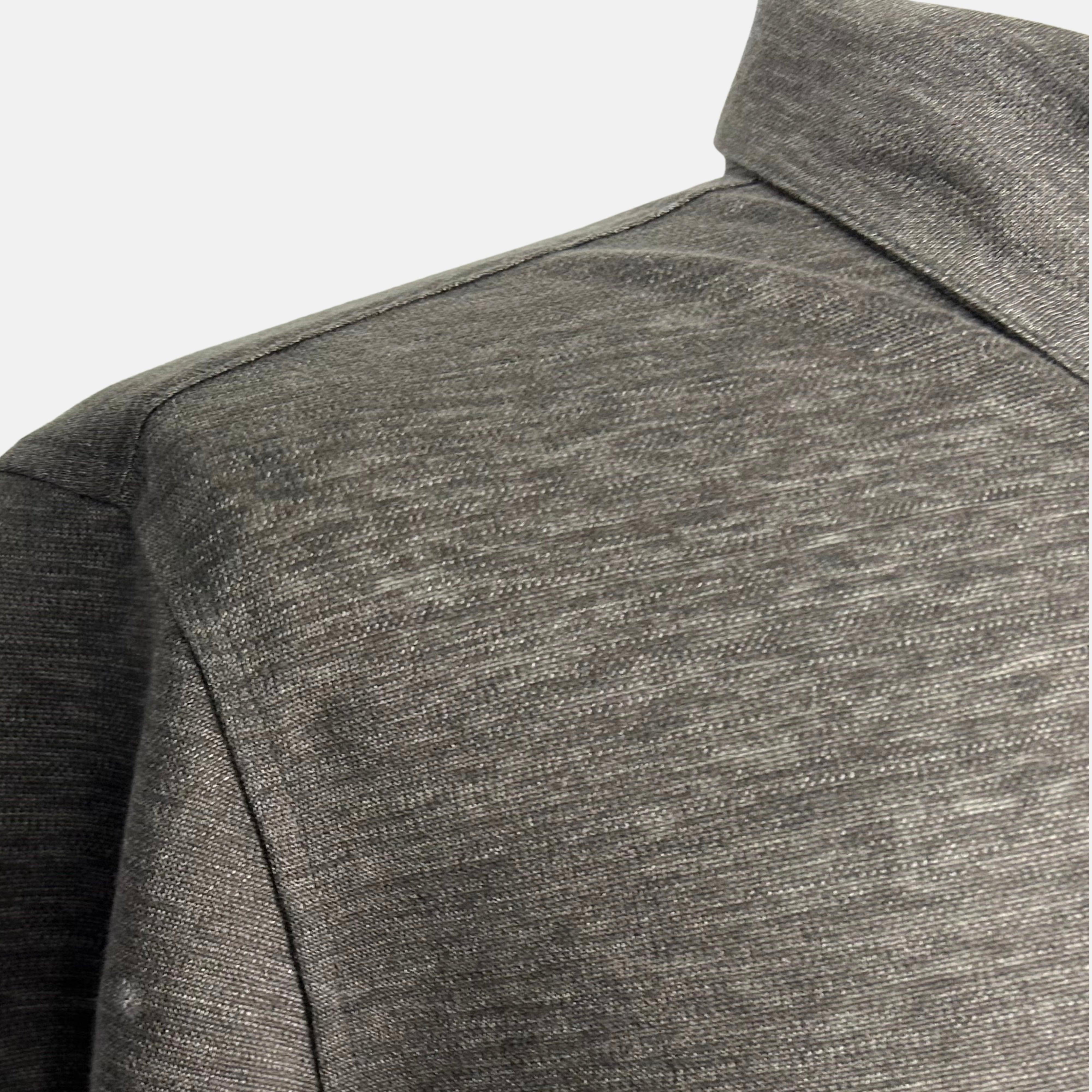 Brown Melange Oasi Lino Polo Shirt made of Linen (EU 52)