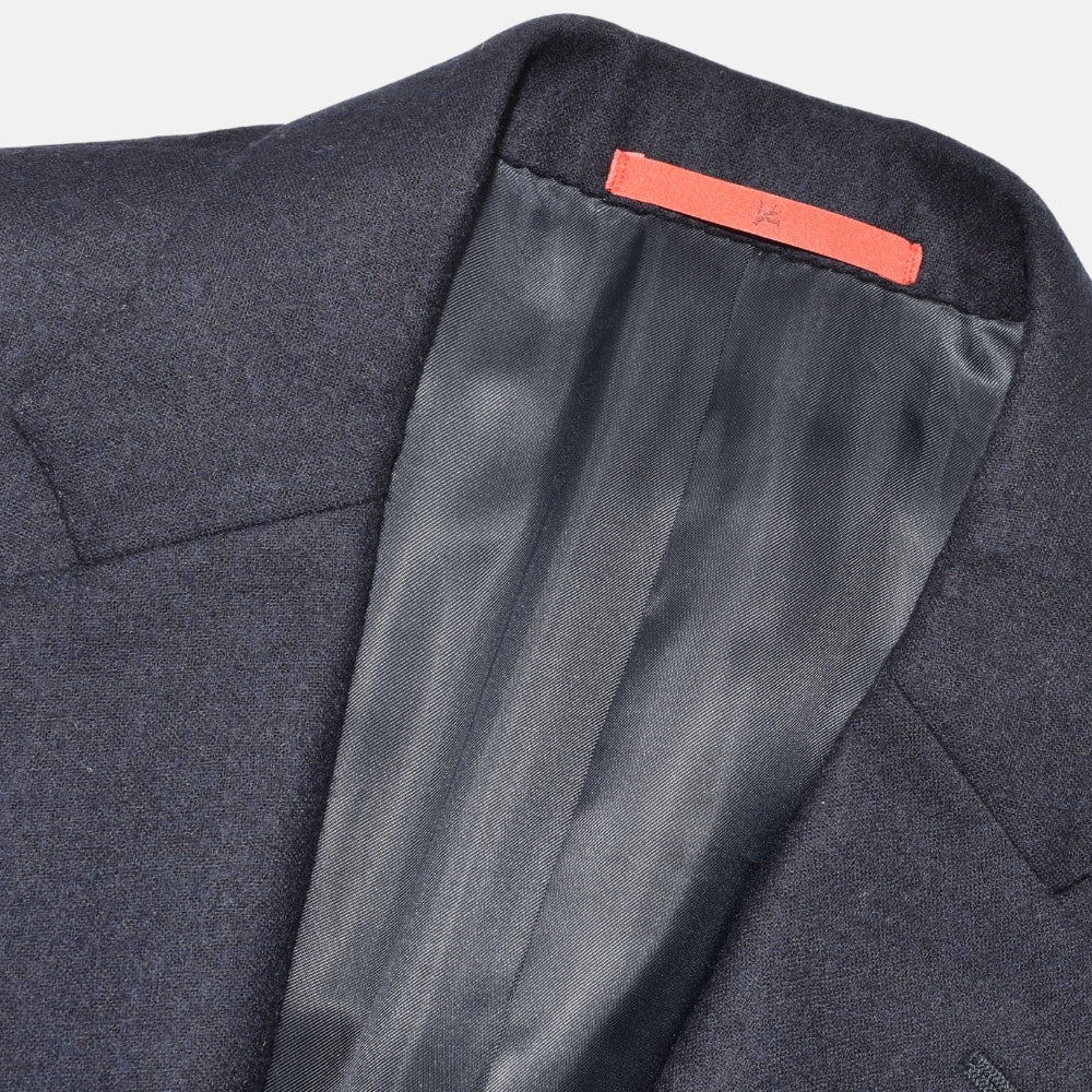 Navy Blue Flannel Blazer made of Wool (EU 48)