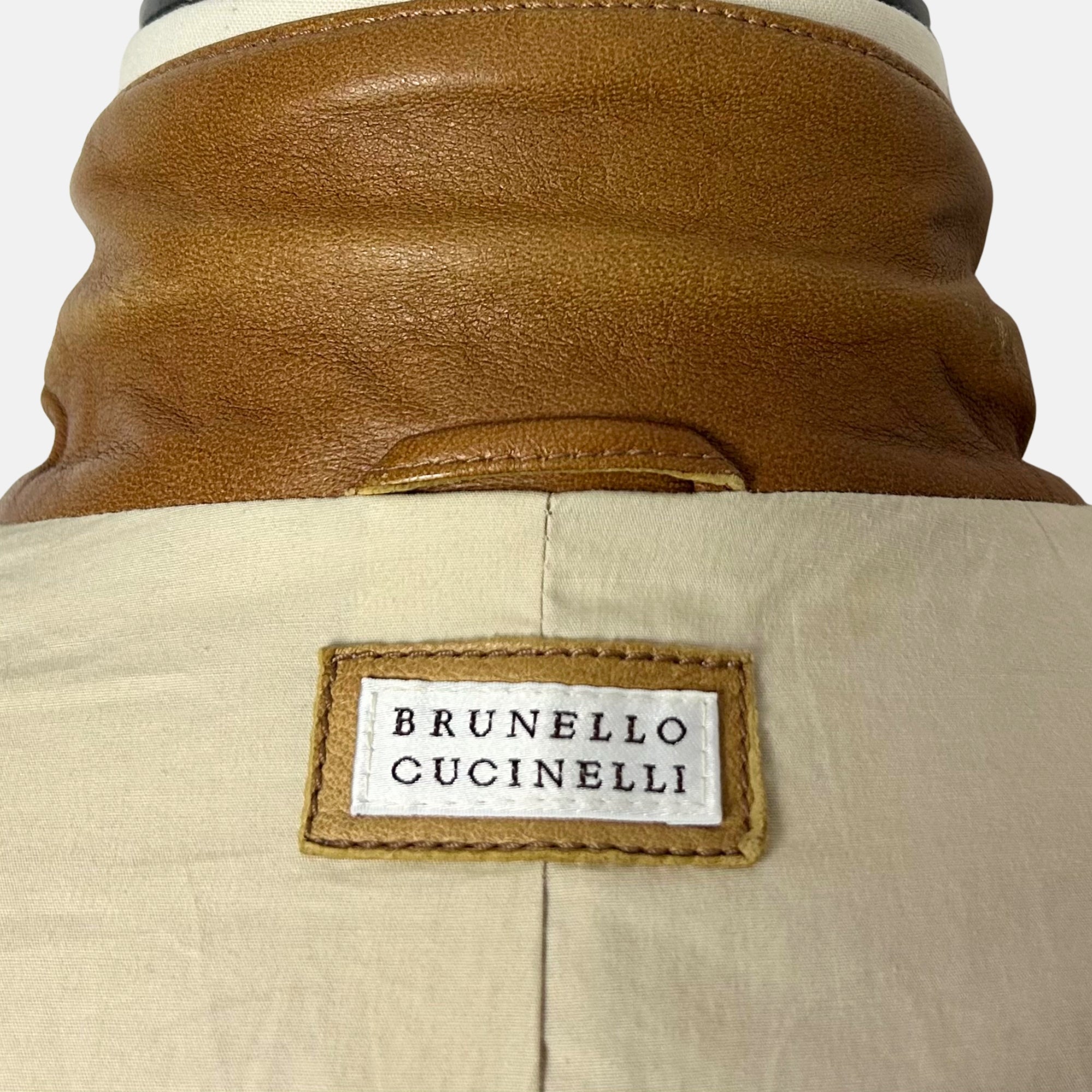 Cognac Blazer made of Leather (S/M)