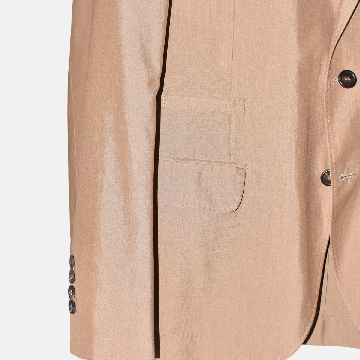 Beige Blazer Cotton/Wool/Silk (EU 50)