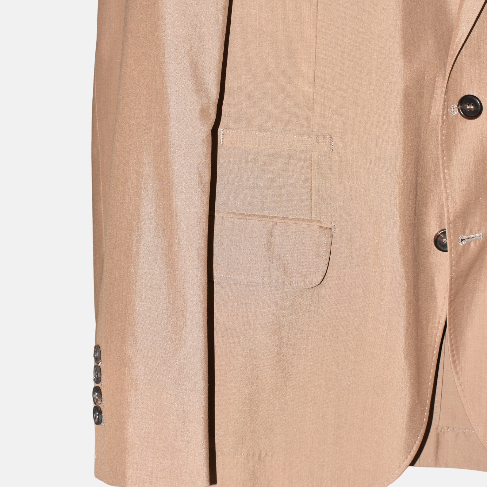 Beige Blazer Cotton/Wool/Silk (EU 50)