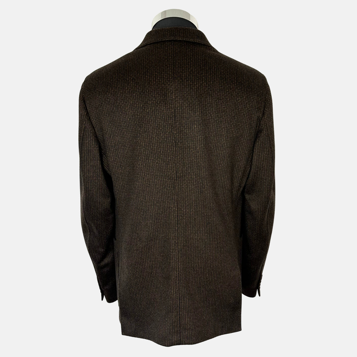 Brown-Black Patterned Blazer made of Cashmere (EU 48)