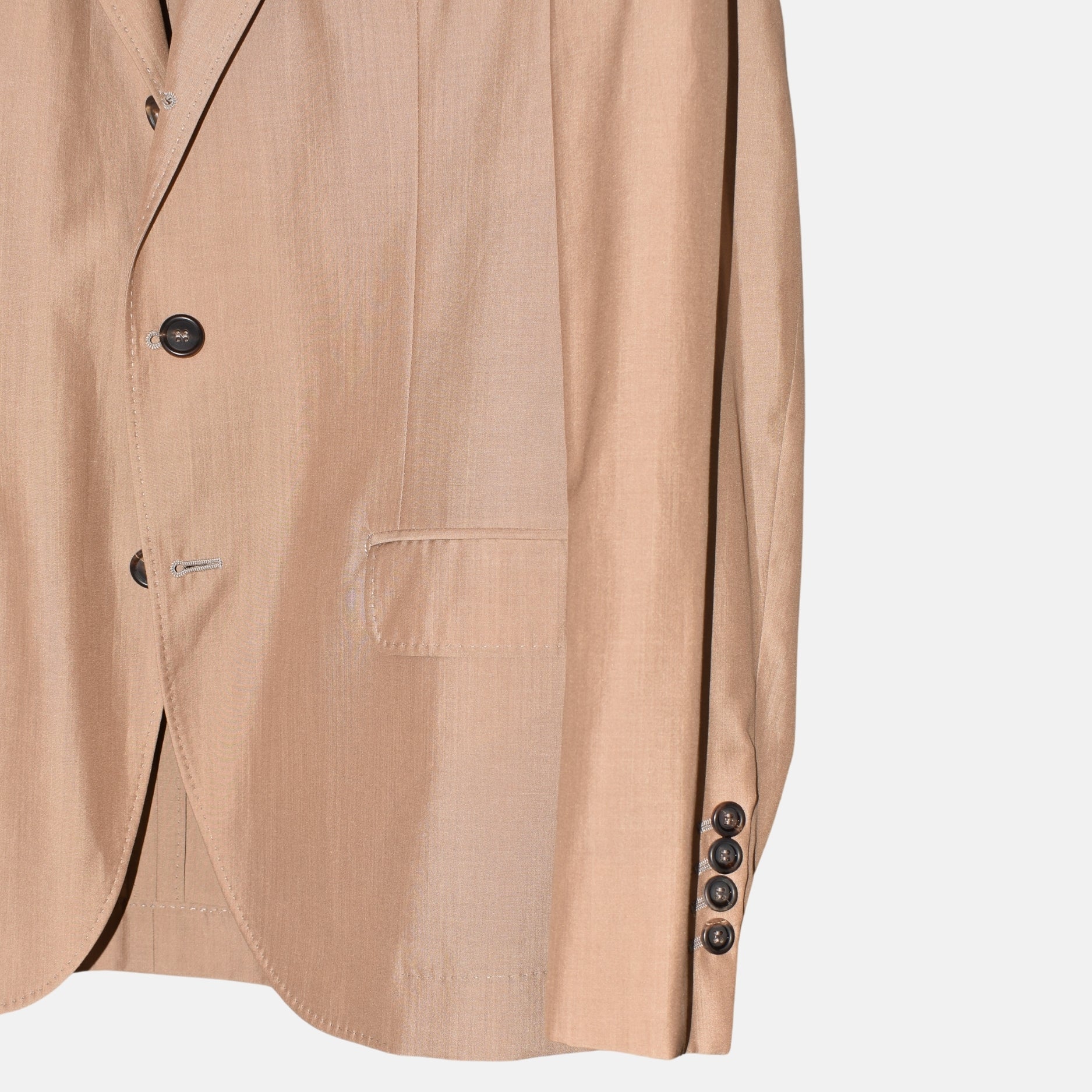 Beige Blazer Cotton/Wool/Silk (EU 50)
