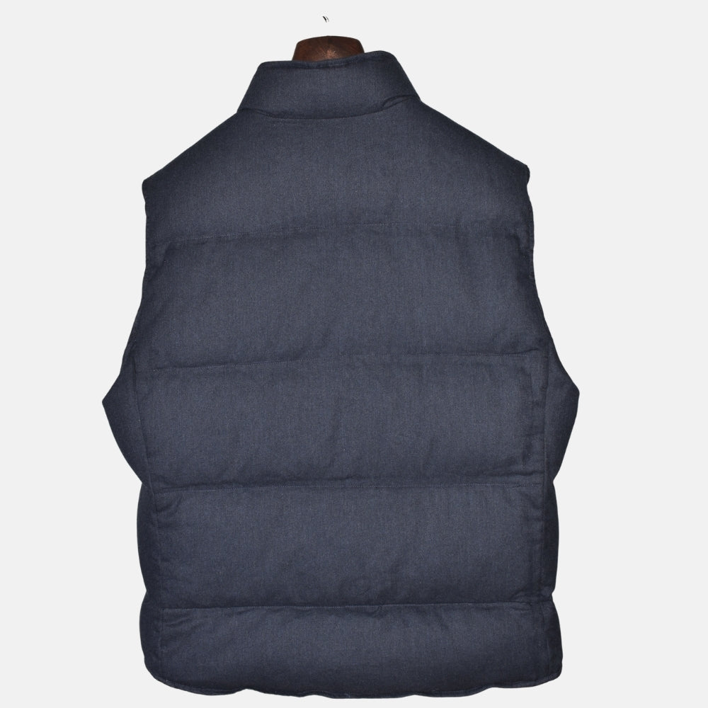 Navy Vest made of Wool/Silk/Cashmere (M)