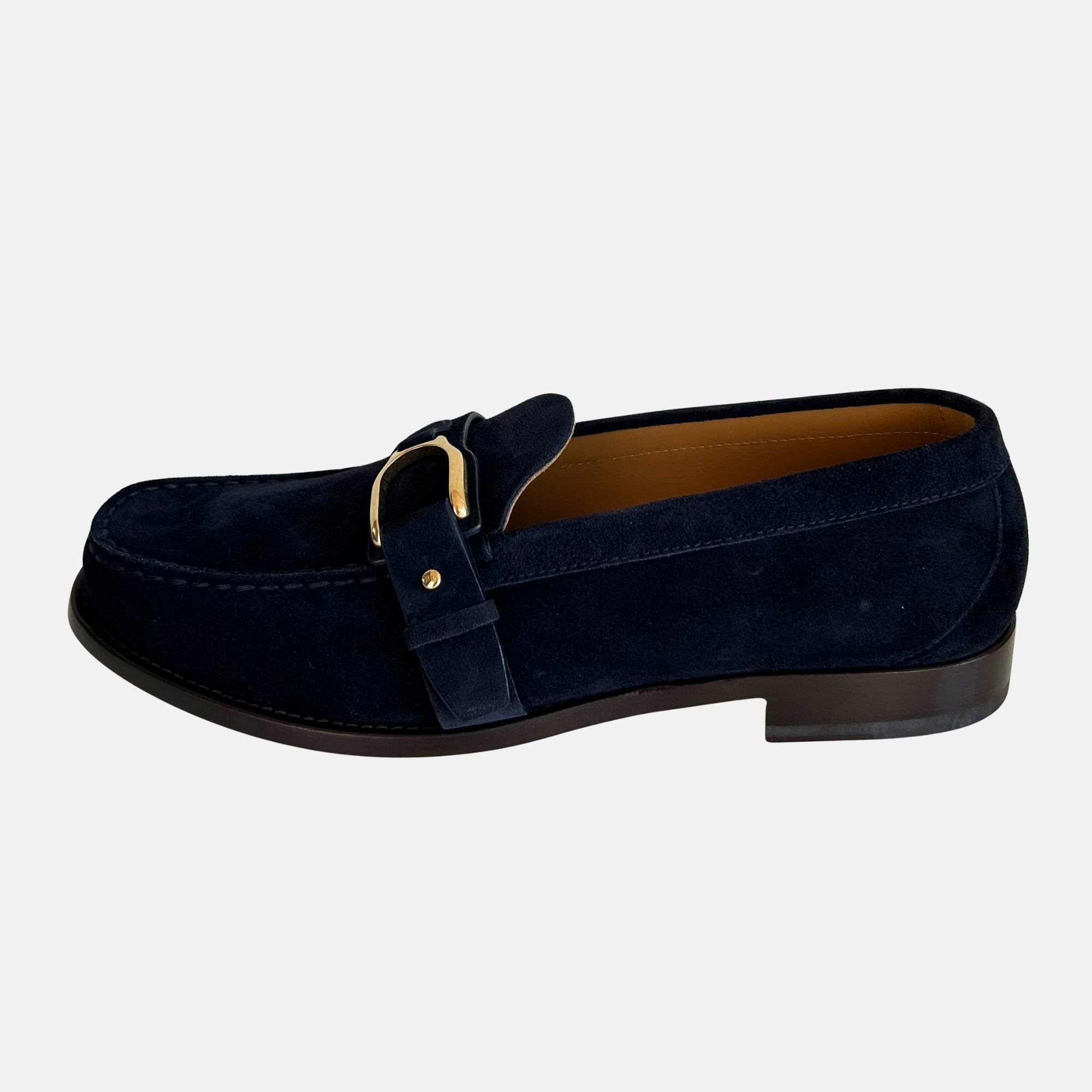 Navy Loafers made of Calf Suede (EU 44)