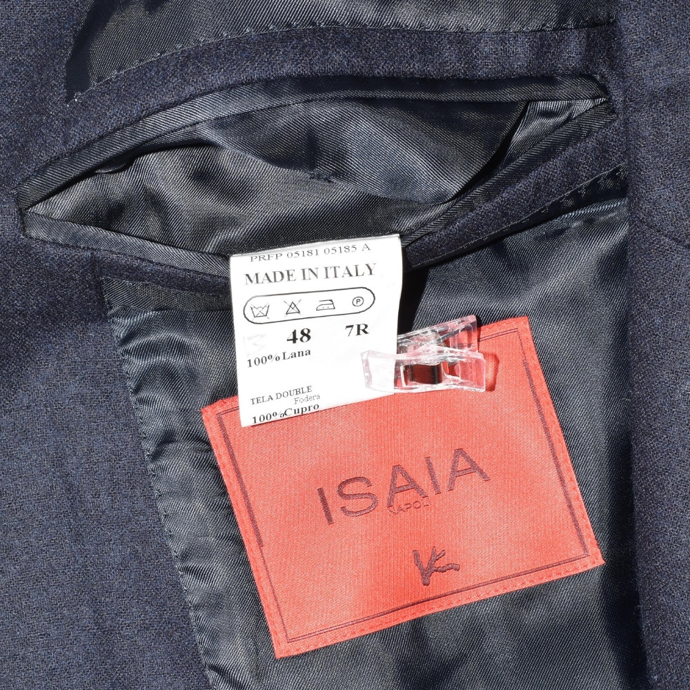 Navy Blue Flannel Blazer made of Wool (EU 48)
