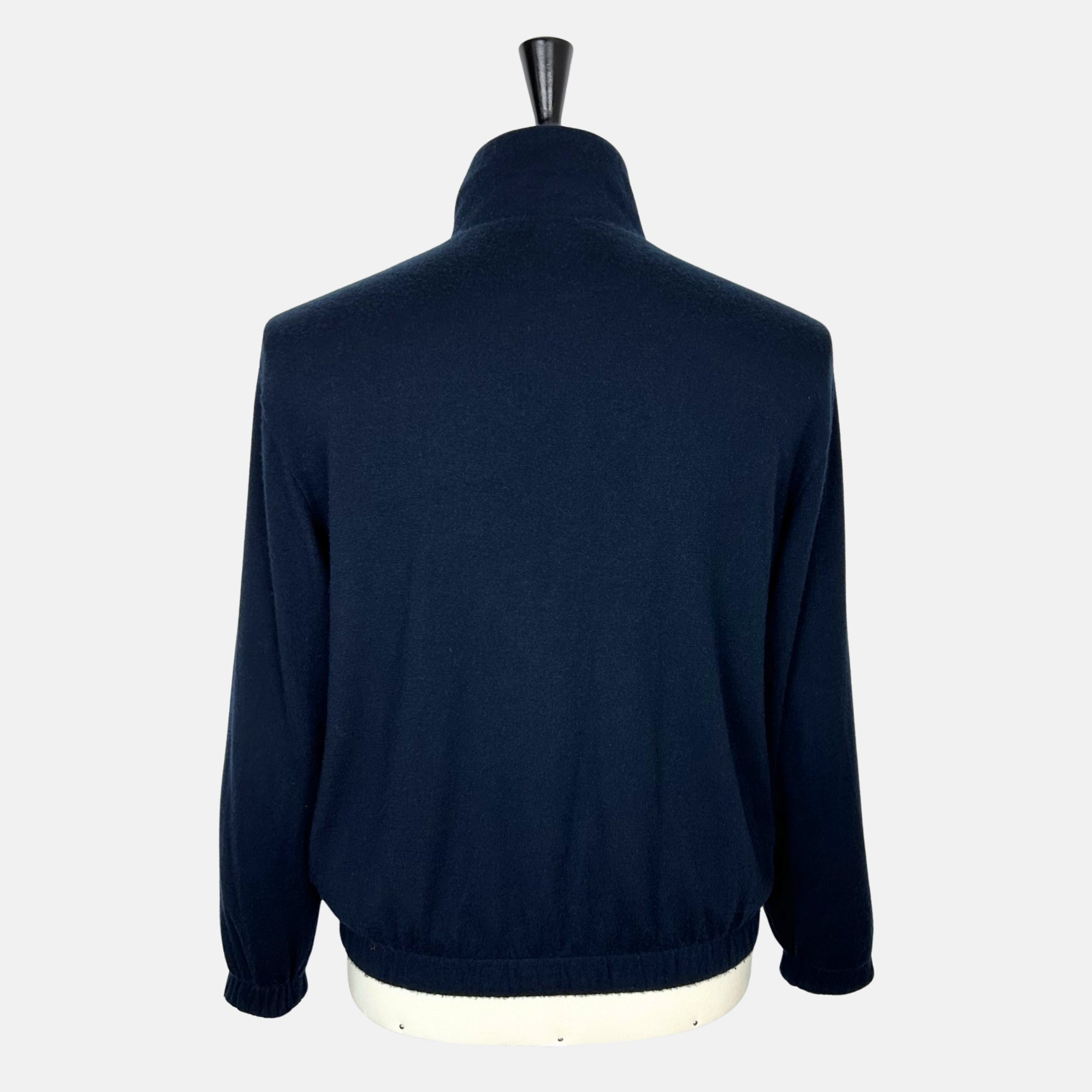 Navy Reversible Windmate Bomber Jacket made of Cashmere/Polyester (EU 50)