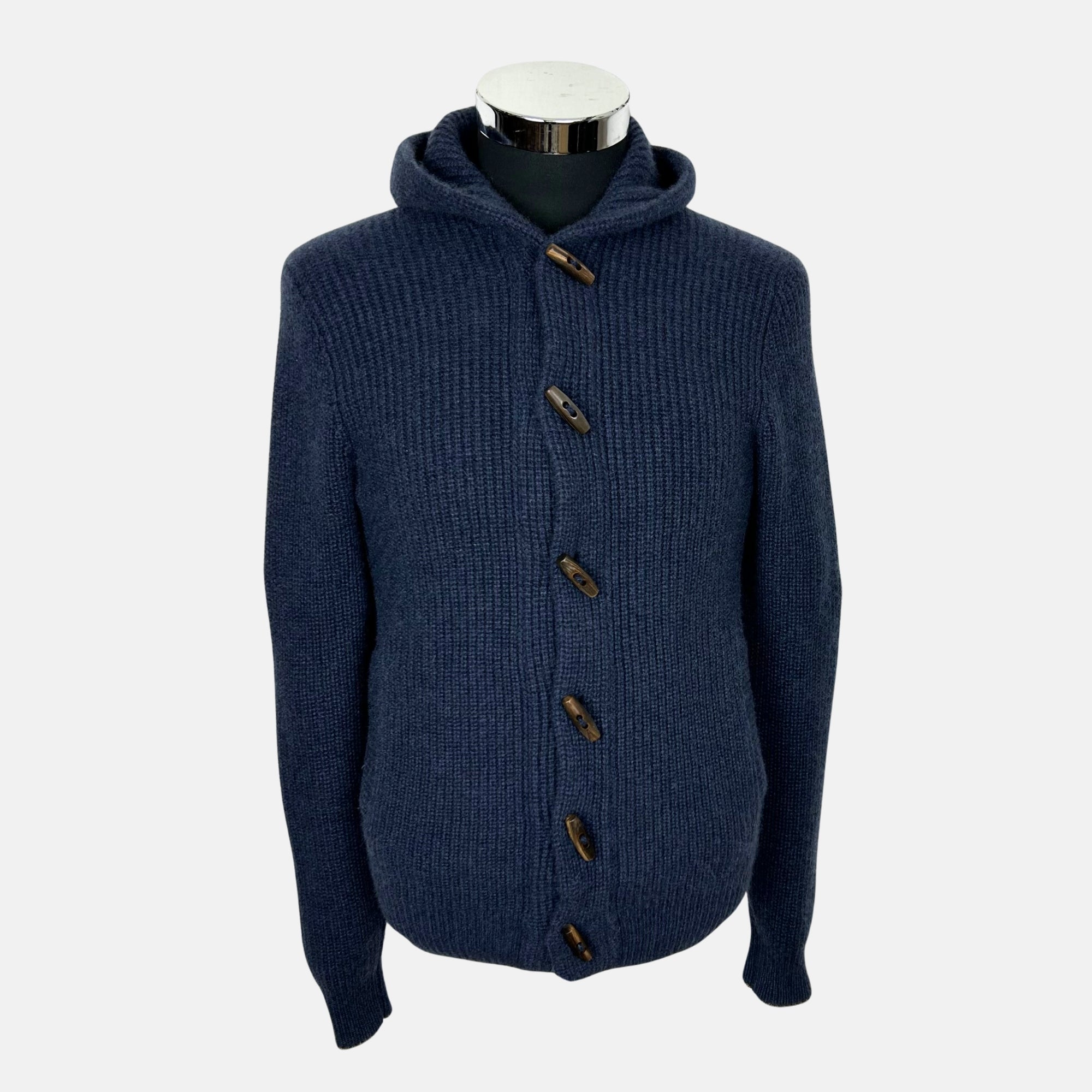 Blue Hoodie made of Cashmere (EU 46)