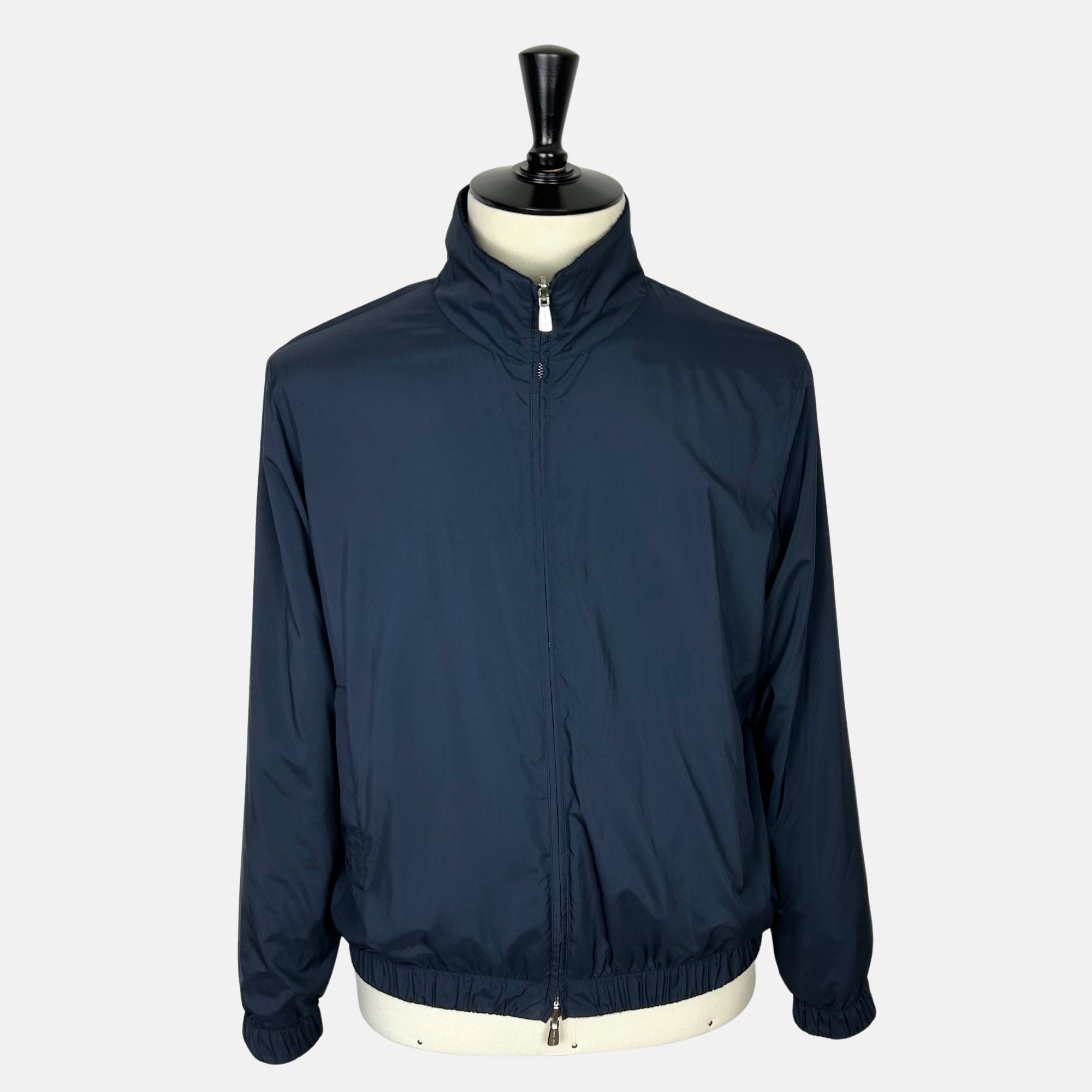 Navy Reversible Windmate Bomber Jacket made of Cashmere/Polyester (EU 50)