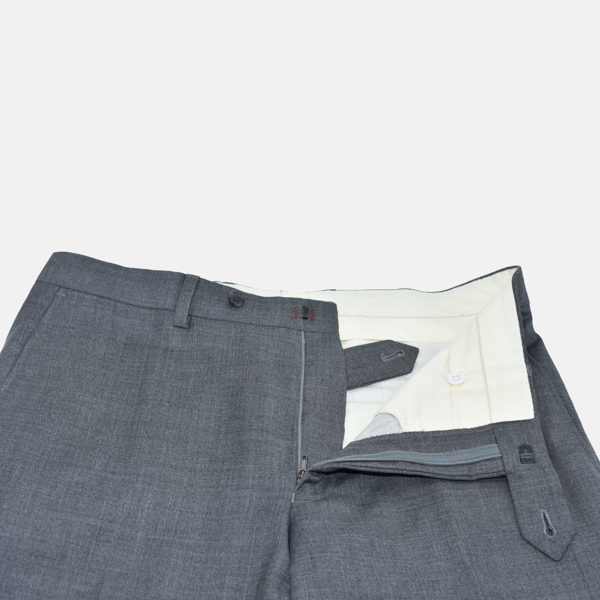 Gray Melange Suit made of Wool (EU 48)