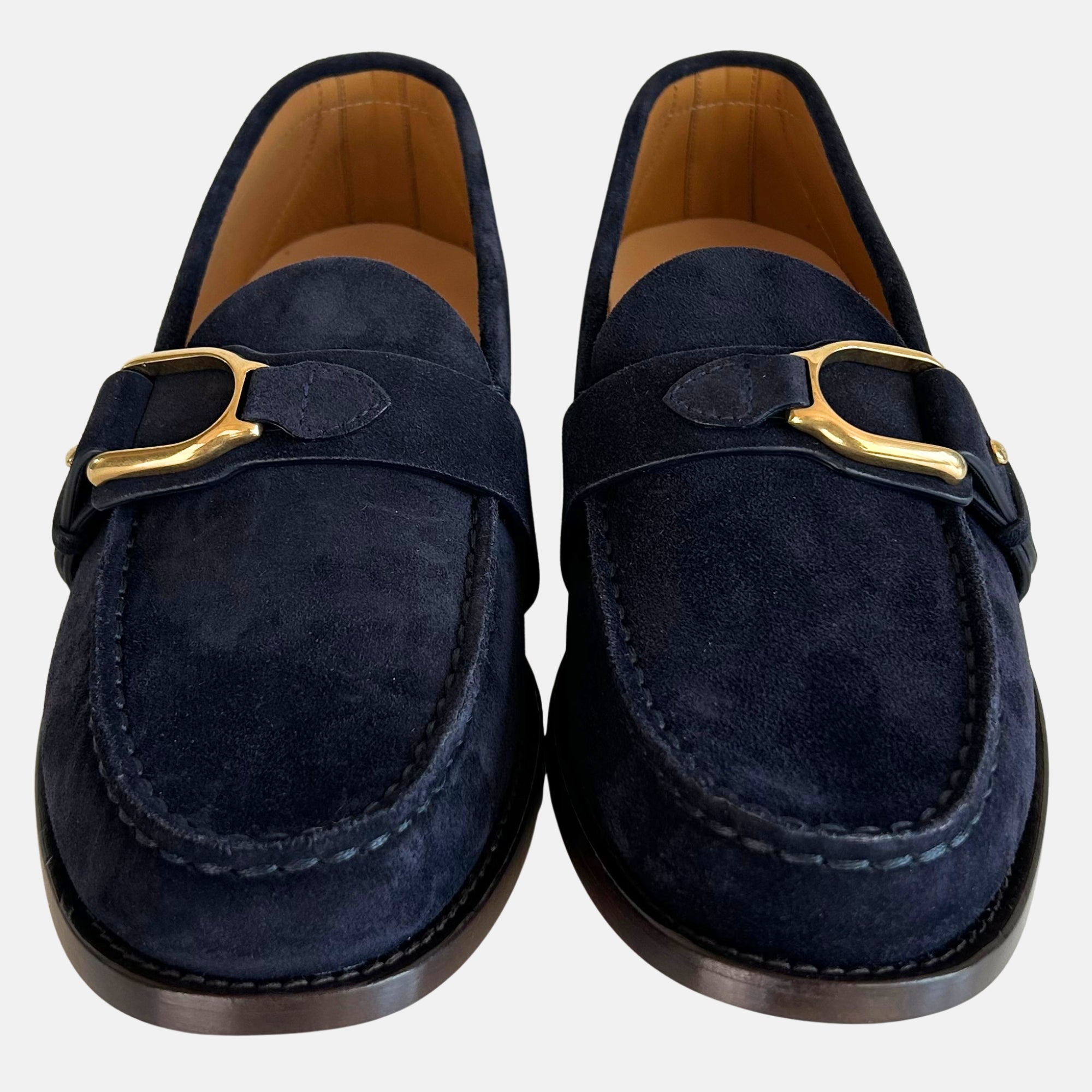 Navy Loafers made of Calf Suede (EU 44)