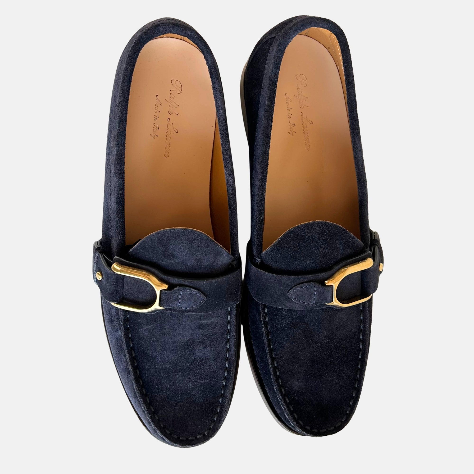 Navy Loafers made of Calf Suede (EU 44)