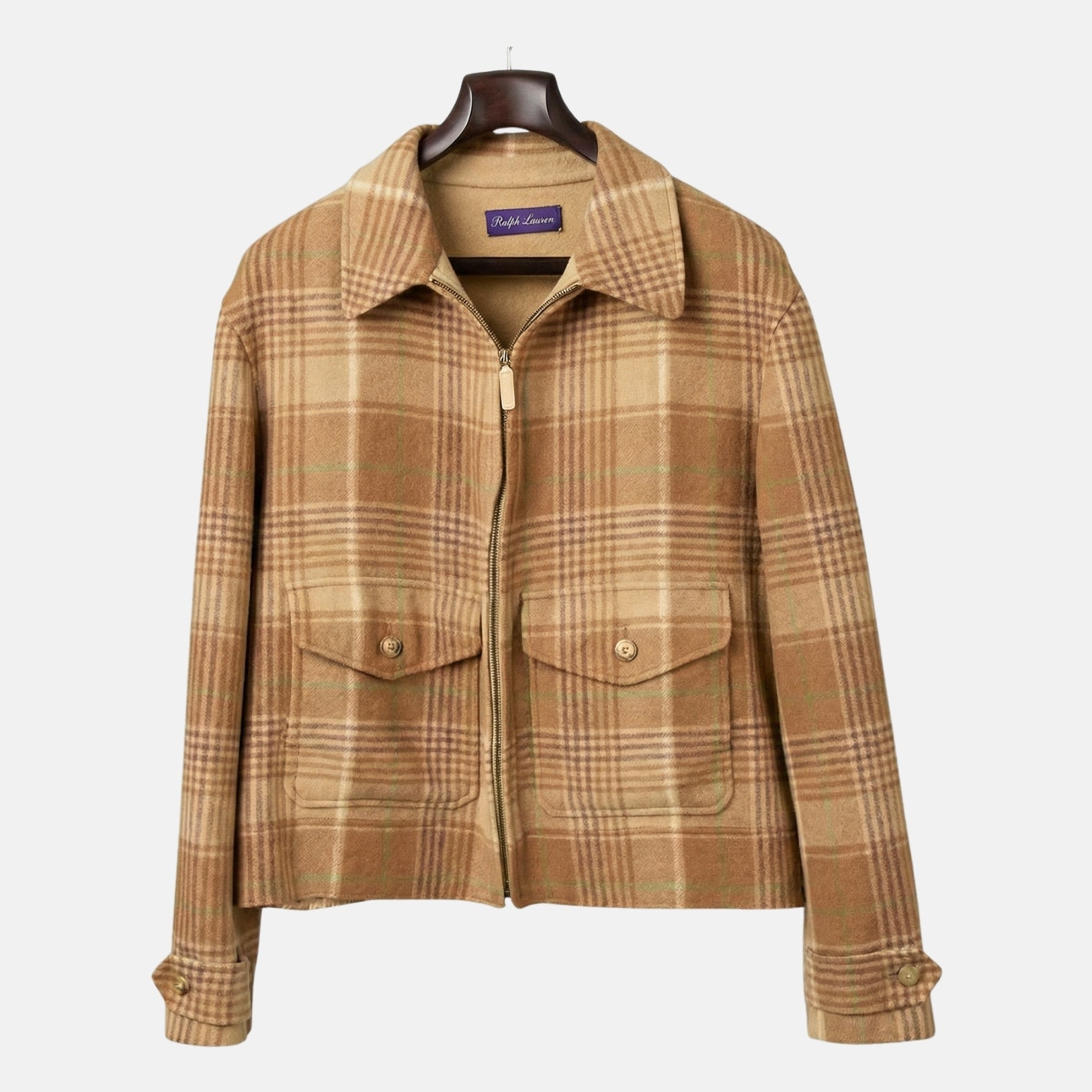 Checked Wool Jacket (XL)