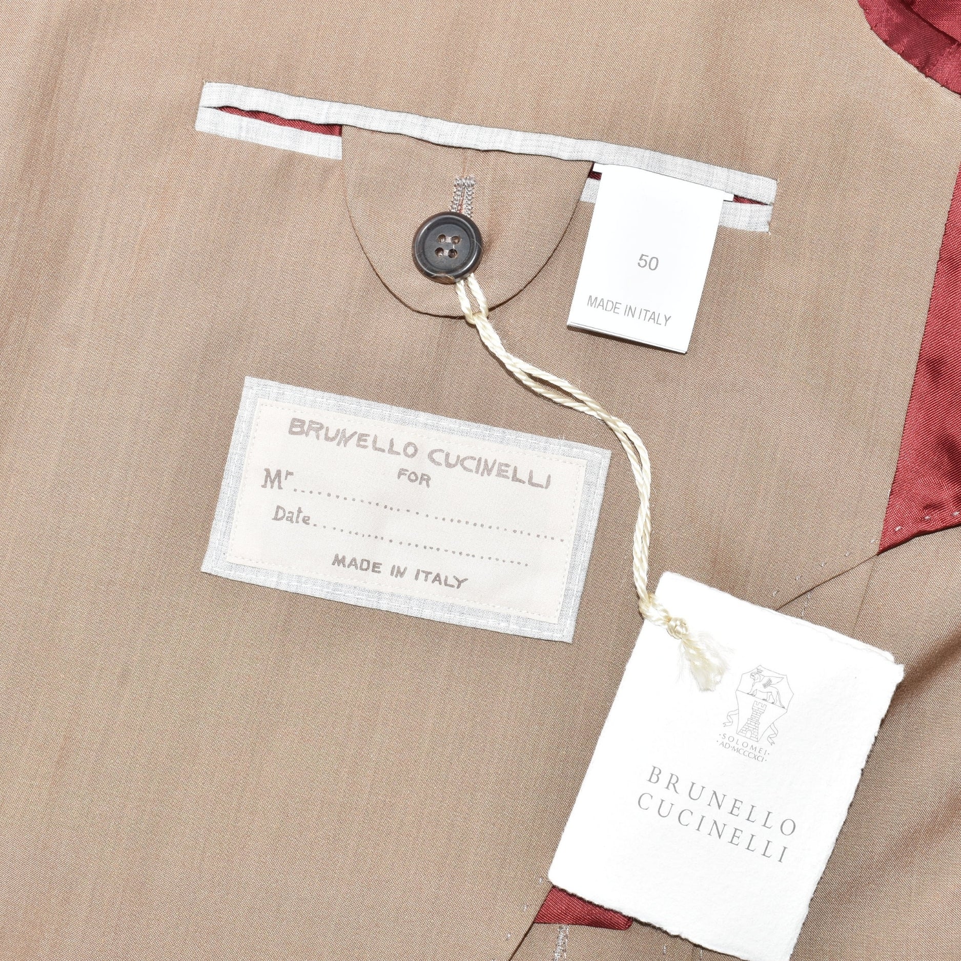 Beige Blazer Cotton/Wool/Silk (EU 50)