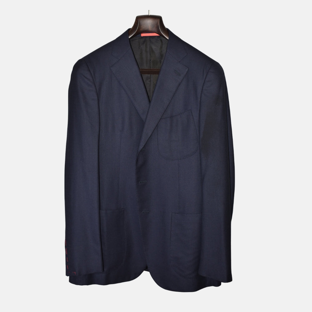 Navy Blue 120s Wool Blazer (EU 50)