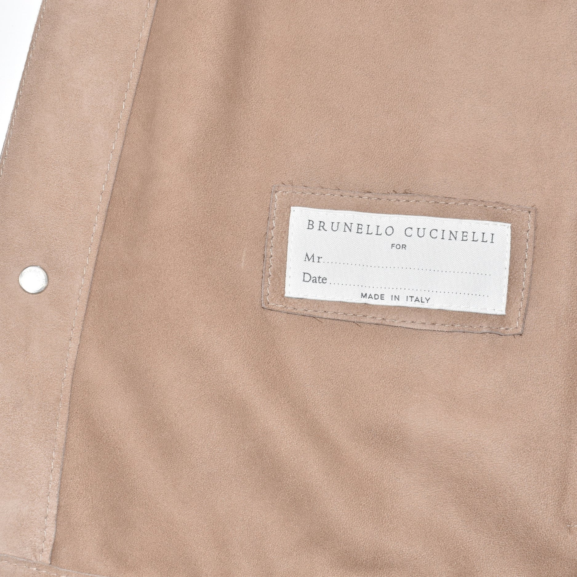 Beige Suede Leather Jacket (M)