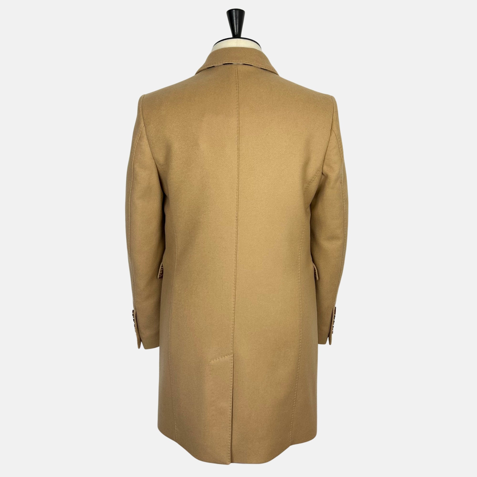 Camel Double Breasted Coat made of Cashmere (EU 50)