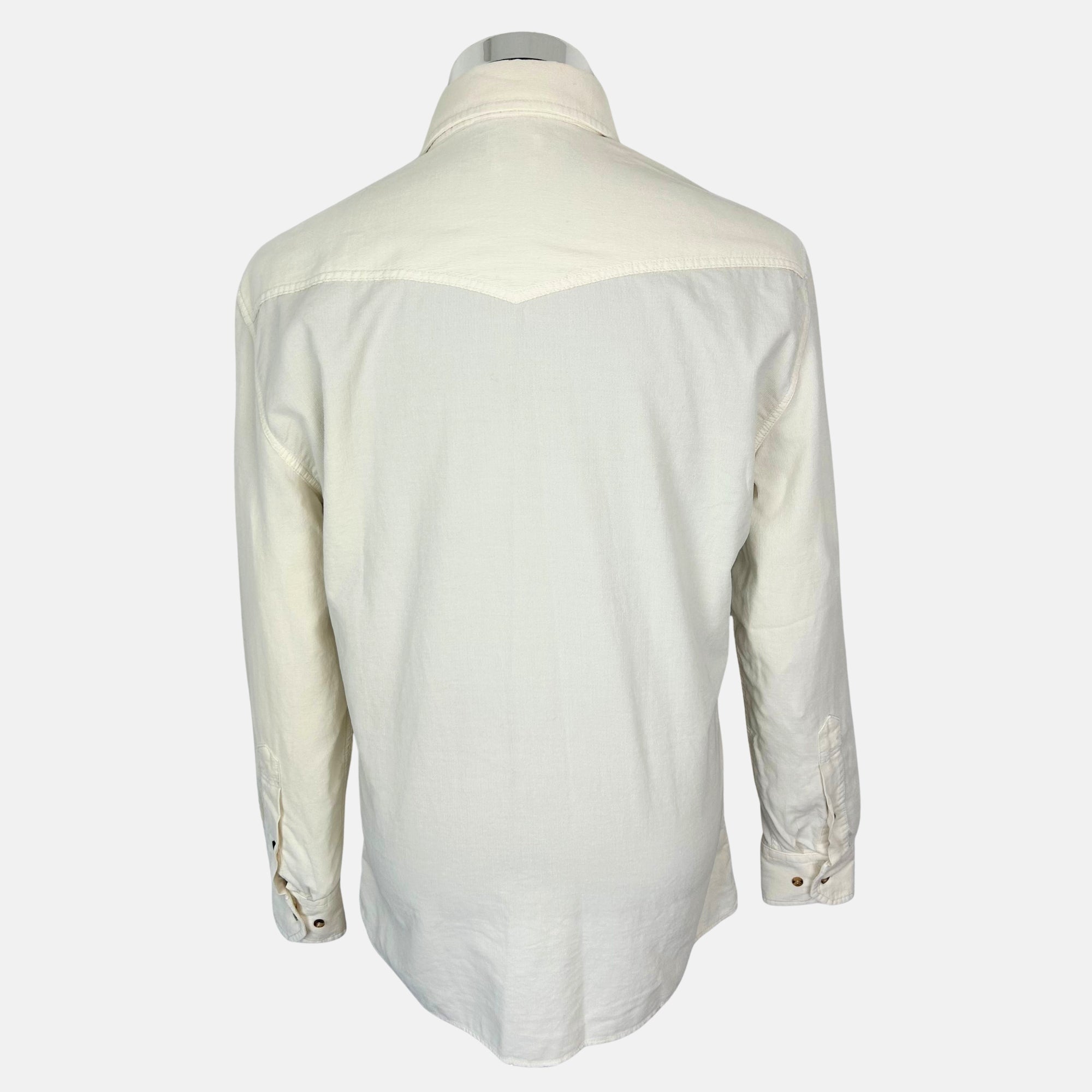 Off-White Corduroy Shirt made of Cotton (XS)