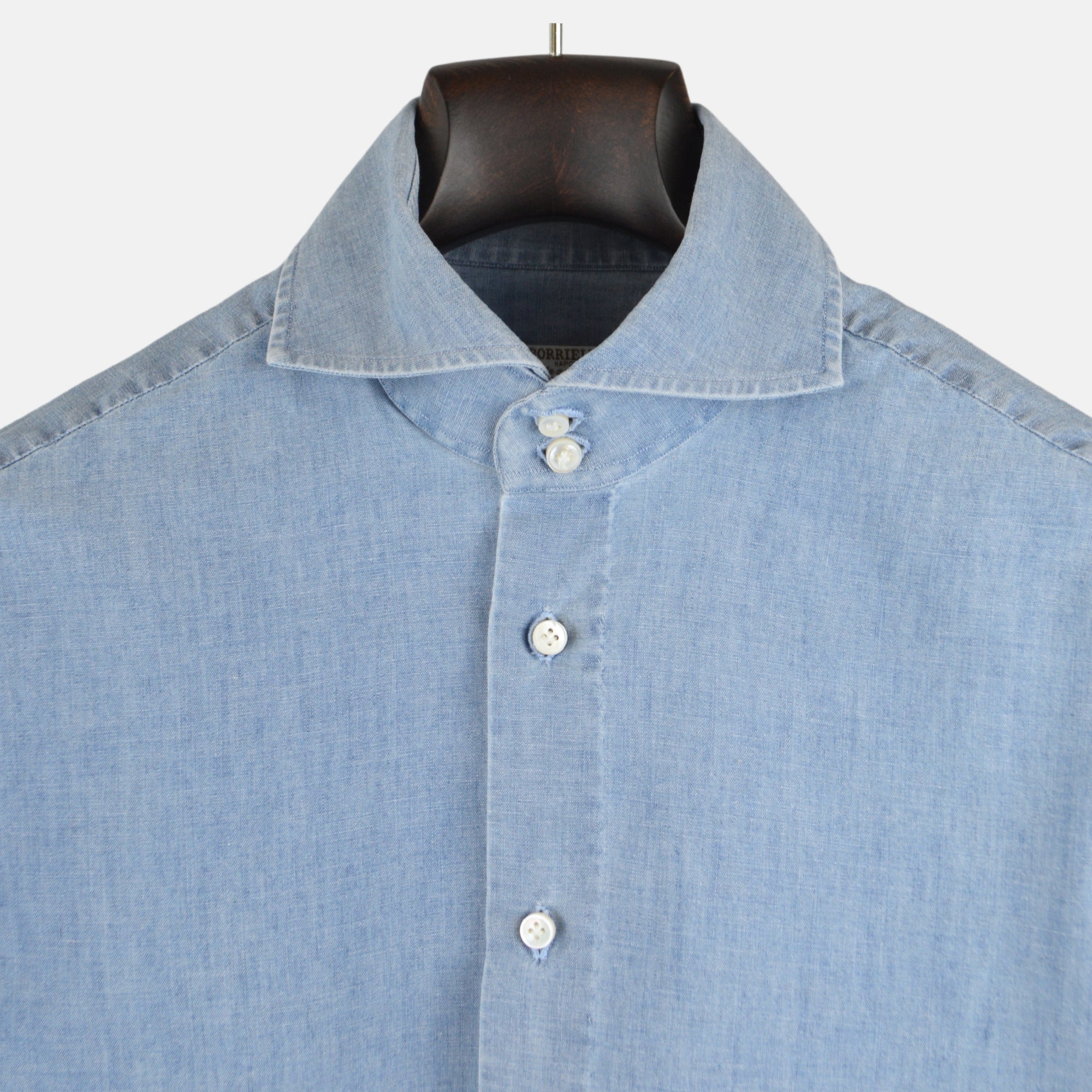 Blue Denim Shirt made of Cotton (38)